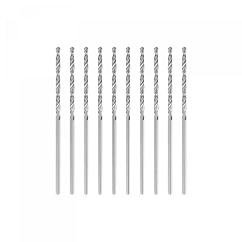 uxcell 10Pcs 1.45mm HSS(High Speed Steel) W6542 Micro Drill Bits - size: 1.45x48mm