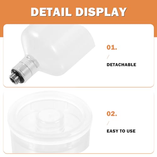 White 40cc Plastic Airbrush Replacement Cup for Model Painting Projects - size: 8.7X3.50X3.50CM