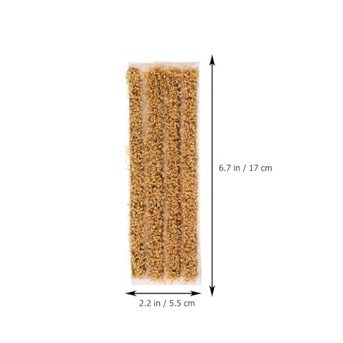 2boxes Miniature Wheat Mat Strips Craft Mini Railway Strip Railroad for Sand Greenery Models : Turf Static Model: Shrubs Tufts Self Diorama Grass Model ： Scene, Scenes