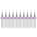 10 Pcs PCB Drill Bits Set, 1/8" Shank 0.2mm - size: 0.2mm