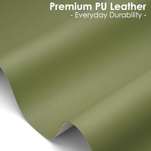 Non-Slip Leather Desk Pad Protector Mouse Mat, Avocado Green 31.5x15.7 in - color: Avocado Green, size: 31.5" x 15.7"