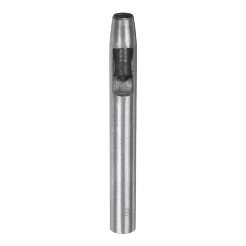 HARFINGTON Hollow Punch for Leather 8mm Round Hole Punch Tool for Belt Puncher Carbon Steel Single Punch for Watch Belts Cut Leather Craft Rubber Paper Fabric Plastic Soft Material - size: 8mm