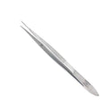 Fine Precision Stainless Steel Lab Tweezers/Forceps with Medium Tips - size: 4.5 in.