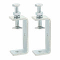 HARFINGTON 2 Pcs Carbon Steel C Clamps 85mm Square Tiger Clamp Adjustable - size: 85mm