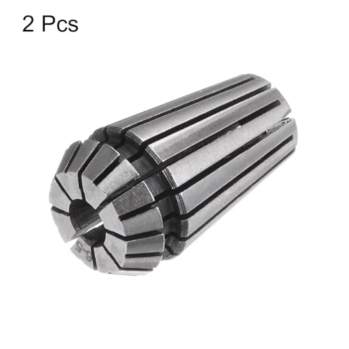 uxcell 2 Pcs ER16 6mm Spring Collet Chuck High Precision 0.015mm for CNC Engraving Machine Lathe Milling Tool - size: 6mm