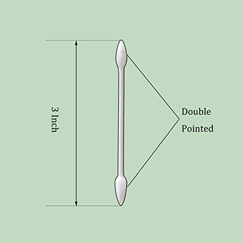 Double Precision Tips cotton swabs with Paper Stick, 600pcs - size: 600pcs（Pack of 2）