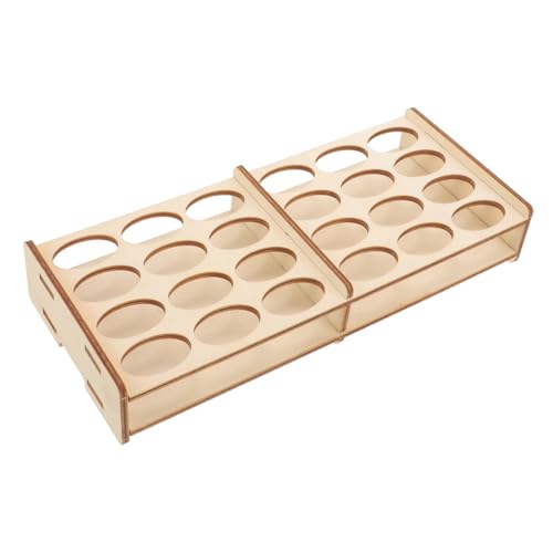 Wood Paint Rack Organizer for Pigments and Water Paints DIY - size: 29.00X12.50X5.00CM