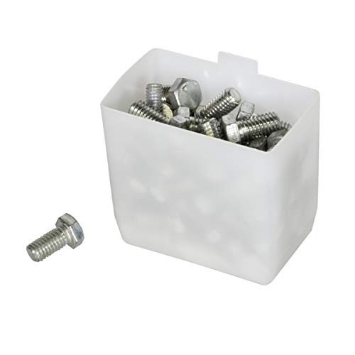 Akro-Mils 30101 Plastic Bin Cups, 2" x 3.25" x 3", White, 48-Pack - size: 2" x 3-1/4" x 3"