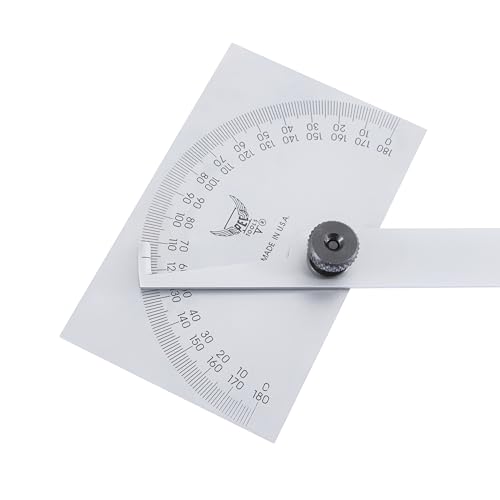 PEC Tools Stainless Steel Angle Protractor, MADE IN USA - size: 5170SS