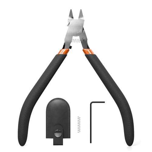U02 Ultra-thin Single Edge Model Nippers 4.9in Plastic Sprue Cutter - color: Black