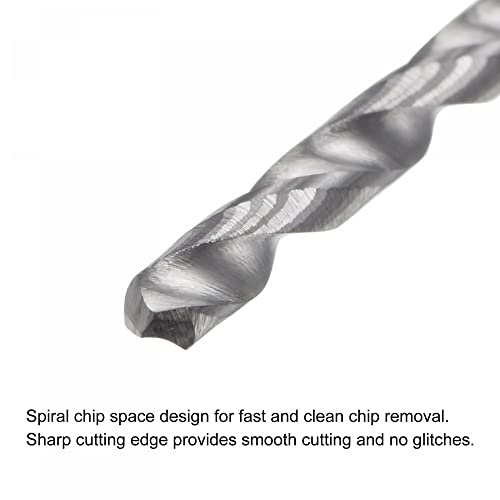 uxcell Solid Carbide Drill Bits, 2.4mm C2/K20 Tungsten Carbide Jobber Drill Bits Straight Shank Drilling Tool for Stainless Steel Aluminum Iron Metal Plastic 2pcs - size: 2.4mm
