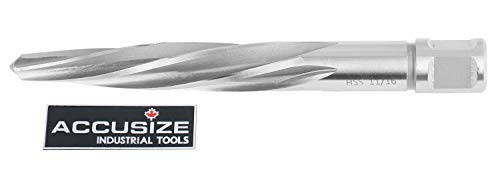 Accusize Industrial Tools Chucking Reamer, 11/16 in, 0521-1116 - size: 11/16 in.