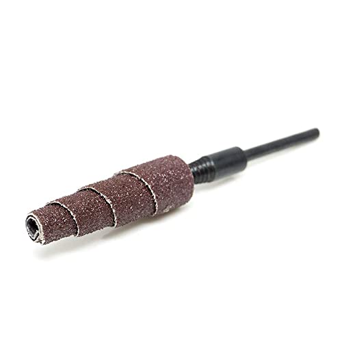 Benchmark Abrasives Aluminum Oxide Tapered Sanding Cartridge Rolls for Blending Deburring Polishing Sanding Metals, Rotary Sander - Drill & Die Grinder Abrasives (10 Pack)(1/2" x 1-1/2", 120 Grit) - size: 1/2" x 1-1/2", style: 120 Grit
