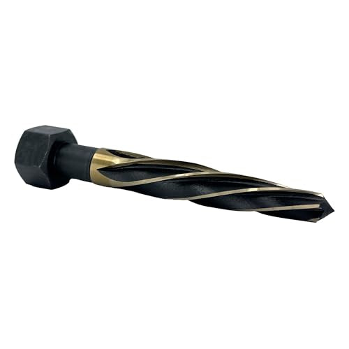 Drill America 1-1/16" Hex Shank Black and Gold Bridge/Construction Reamer, KFD Series - size: 1-1/16", style: Bridge Reamer