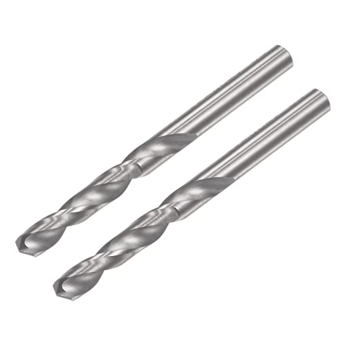 uxcell Solid Carbide Drill Bits, 3.4mm C2/K20 Tungsten Carbide Jobber Drill Bits Straight Shank Drilling Tool for Stainless Steel Aluminum Iron Metal Plastic 2pcs - size: 3.4mm