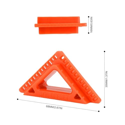 Plastic Scribers for Woodworking – 3/16" and 1/4" Trim Spacer with 1/8" Opening, Precise Marking Gauge for Door and Window Casing Projects(Orange) - color: Orange
