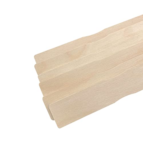 100 Pack Wooden Stir Sticks, 12 Inch Mixing Sticks - Garden and Library Markers, Paint Stirrers