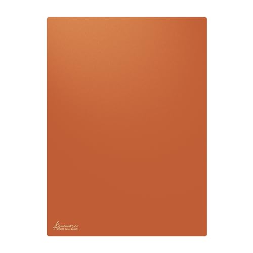 Kyoei WMS-B5-RBC Plastic Underlay Writing Mat B5+ Brown & Camel - size: 10.9" x 8"