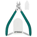 O'Shine Advanced Single-Edged Sprue Cutter, Single Blade Gundam Gunpla Model Nipper, Precision Plastic Kit Hobby Flush Clipper, Premium Plastic & Leather Sheaths Included - color: Green