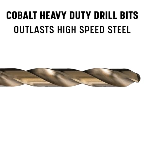 Drill America 1/64" Cobalt Heavy Duty Drill Bit (Pack of 12), D/ACO Series - size: 1/64"