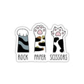 Rock Paper Scissors Sticker, Cat Sticker, Cute Cat Sticker, Funny Cat Sticker, Cat Paws Sticker, Water Assitant Die-Cut Vinyl Booktok Decals for Laptop, Phone, Water Bottle, Kindle Sticker