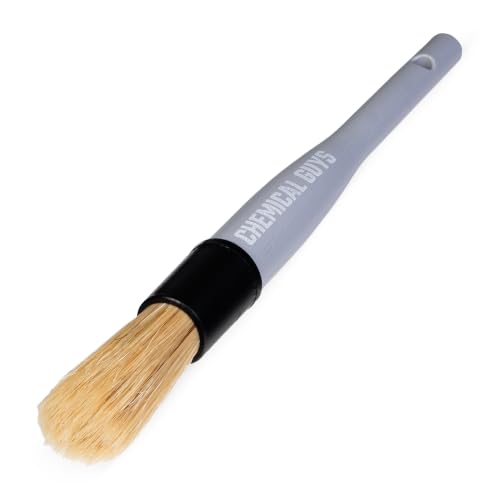 Chemical Guys, Boars Hair Detailing Brush for Wheels, Grilles & Interior - style: 1 Pack