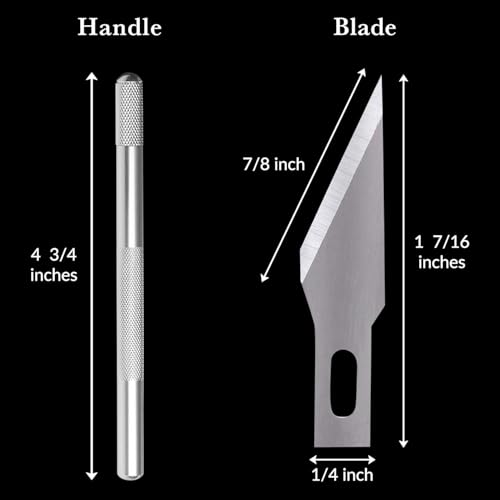 WA Portman Hobby Knife Set, 1pc Craft Precision Knife Set with 10 Blades