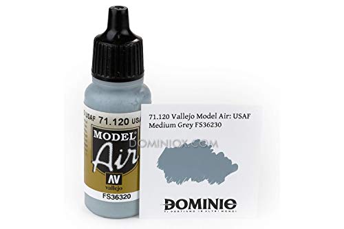 Vallejo USAF Dark Ghost Grey Paint, 17ml - color: Dark Ghost Gray, size: 0.57 Fl Oz (Pack of 1)