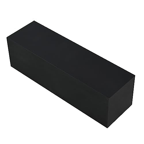 UHMW Tapping Block Polyethylene Rectangular Solid (Black, 2.4 * 2.4 * 8 in) - color: Black, size: 2.4*2.4*8in