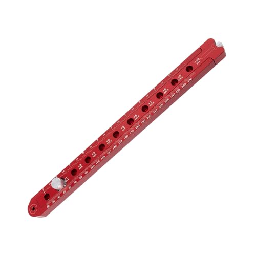 TopHomer 350 * 40 * 12mm Woodworking Aluminum Alloy Circular Drawing Tool,Fixed-Point Marking Gauge Woodworking Compass Scribe, Adjustable Carpenter Arc Drawing Ruler - style: 340 Drawing Gauge