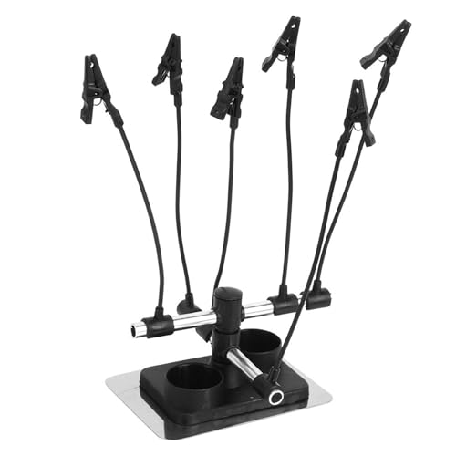 Airbrush Holder, Model Kit Tools Airbrush Accessories 6Pcs with Base for Airbrush
