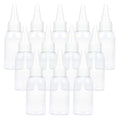 TRENDBOX 1oz / 30ml Plastic Bottle Pointed Mouth Top Cap for Essential Oils, Liquid - 12 Pack - size: 12 Pack - 30 ml