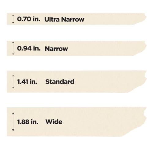 Scotch Contractor Grade Masking Tape, Tan, Tape for General Use, Multi-Surface Adhesive Tape, 1.41 Inches x 60.1 Yards, 4 Rolls - size: 1.41" Width