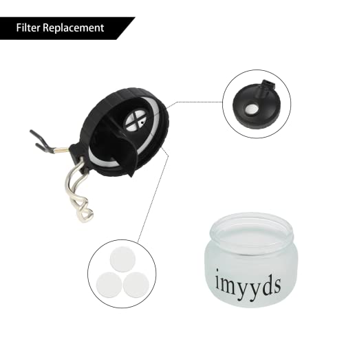 imyyds Airbrush Cleaning Kit, Airbrush Cleaning Pot, Airbrush Cleaning Tools with Airbrush Holder,5 Cleaning Brushes, 5 Cleaning Needles,3 Extra Filters