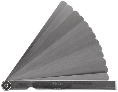 Mitutoyo 184-301S 0.05-1mm Thickness Gage with 150mm Blade Length - size: 0.05-1mm Thickness, 150mm Length, 13 Leaves