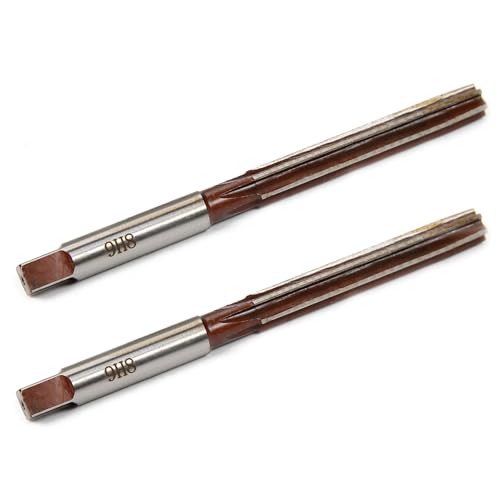 Utoolmart Hand Reamer 9mm Alloy Tool Steel H8 6 Straight Flutes 9Crsi Hand Milling Cutter Tool 2pcs - size: 9mm(2pcs)