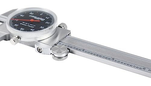 Accusize Black Face Dial Caliper 0-6 in x 0.001 in, P920-B216