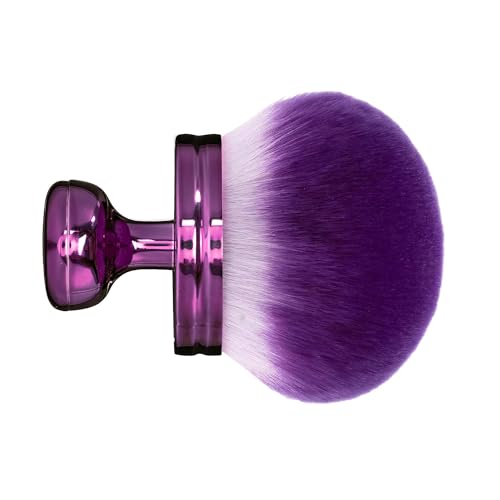 Blend & Blur 3.0 inch Round Head Large Body Makeup Brush - color: Purple - Purple bristles