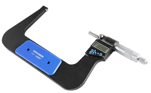 Accusize Industrial Tools 5-6''/125-150 mm 7 Keys Electronic Digital Outside Micrometers, 0.00005'' Or 0.001 mm Resolution, Ac21-6022 - size: 5-6" / 125-150 mm