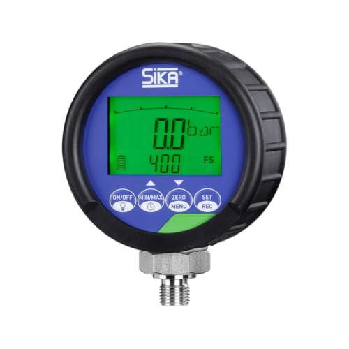 Digital Pressure Gauge–0.05% FS Accuracy (0.1% in Vacuum), IP67, -14/870 psi (-1/60 bar) Range – Industrial Precision Calibrator for Pressure Testing & Calibration-SIKA C2 (EME8REF-C2-0060)