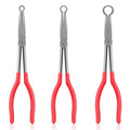 TOOLEAGUE 3Pcs Extra Long Hose Gripper Pliers Set, 11" Long Reach Pliers - size: 3pcs,11"