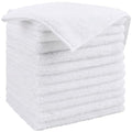 HOMEXCEL White Microfiber Cleaning Cloth, Microfiber Towels for Car,12 PK - color: White