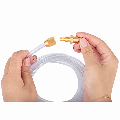 Premium Solid Brass 2PCS Pneumatics Reusable Replacement Fitting 1/4" Barb For 1/4-Inch ID Polyurethane Air Hose With 1/4" NPT Rigid Replacement - size: 2PCS 1/4" Barb With 1/4" NPT