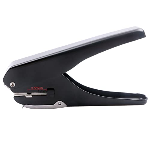 ID Card Slot Punch Badge Slot Hole Puncher Name Tag Punch Hand Held Hole Punch for PVC Cards ID Cards Photo Tag (Black, Slot Punch)