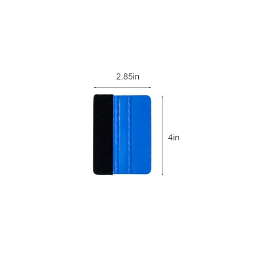 10pcs Plastic Felt Edge Squeegee 4 Inch - Car Vinyl Wrap Decal Applicator Tool with Black Felt Edge - Bubble Free Application for Tint, Stickers, Graphics - Professional Scraper - size: 10pcs