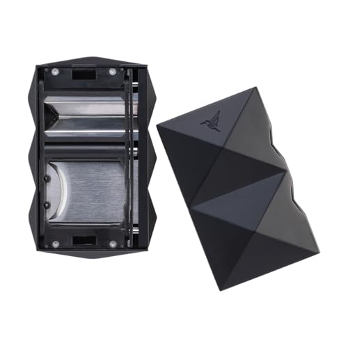 Colibri Quasar SV-Cut Cigar Cutter – Stainless Steel Spring-Loaded V Cutter, Deep Precision Cut up to 60+ Ring Gauge, Ergonomic Design, Premium Cigar Accessory (Black) - color: Black