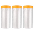 HARFINGTON 3pcs Pre-Taped Masking Film 70.9" x65ft w Plastic Sheeting,Clear - size: 70.9"x65ft