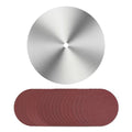 10 in Table Saw Calibration Plate, 5/8 in Arbor Sanding Disc Set - style: Plate with Sandpaper*18