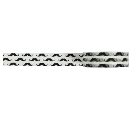 allydrew Colorful Patterns Japanese Washi Masking Tape - Mustaches - color: Mustaches