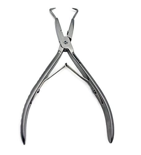Microlink Hair Extension Pliers – Multi-function Stainless Steel Professional Tool for Nano & Microlink Bead Application, Opening & Tightening – Salon & DIY Ergonomic Grip by MIRACLE - size: Extra Large